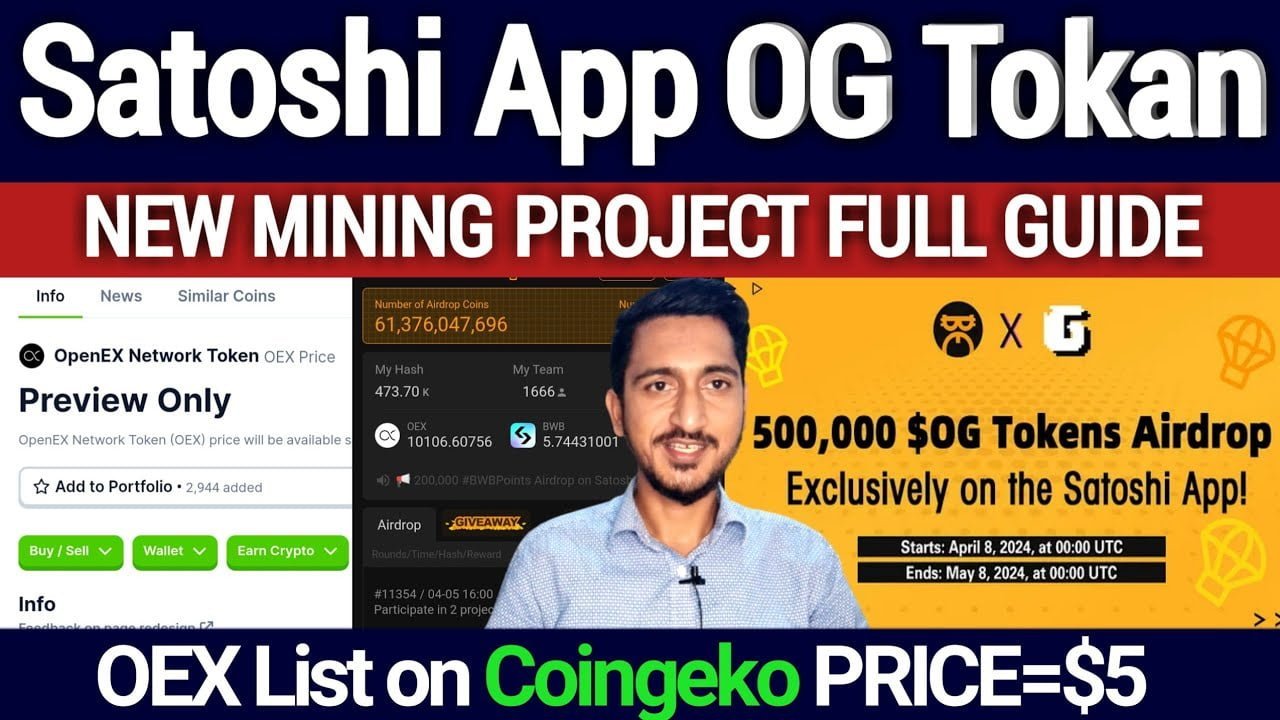 Satoshi App Og Tokan Mining Full Guide | Glyph Exchange